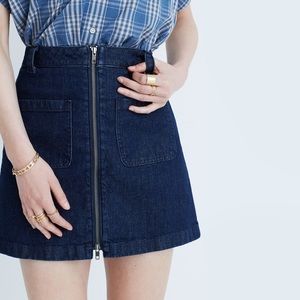 Madewell Denim Zip Utility Mini Skirt